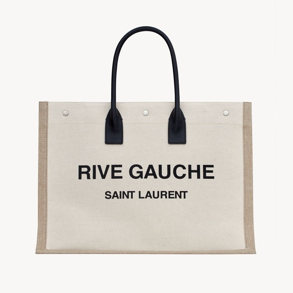 Yves Saint Laurent Rive Gauche Canvas Tote - Picture 2 of 11